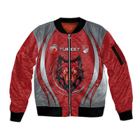 Custom Switzerland Football Sleeve Zip Bomber Jacket Asena Wolf Crest Unique Style
