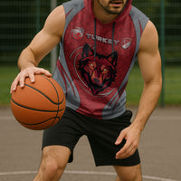 Custom Turkey Football Sleeveless Hoodie Asena Wolf Crest Unique Style