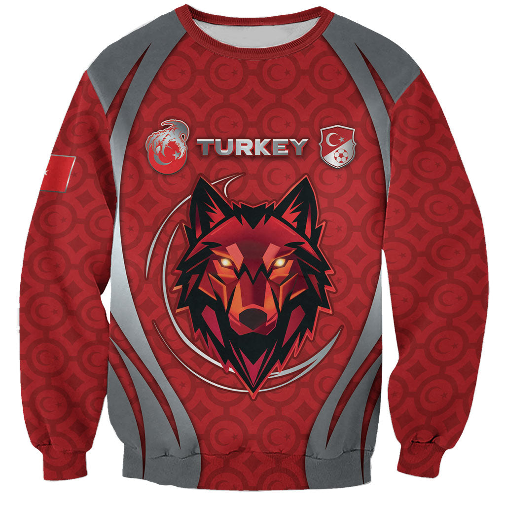 Custom Turkey Football Sweatshirt Asena Wolf Crest Unique Style