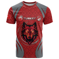 Custom Turkey Football T Shirt Asena Wolf Crest Unique Style