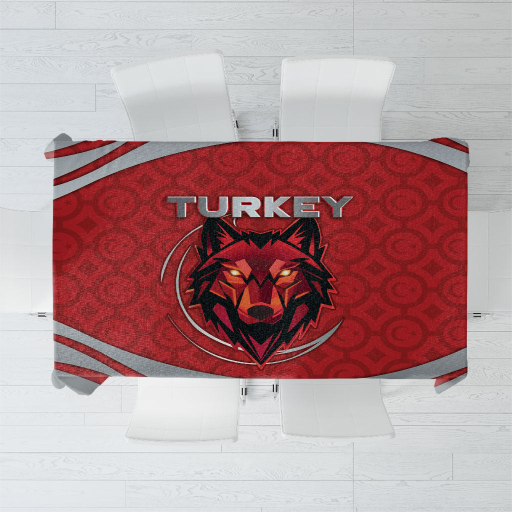 Turkey Football Tablecloth Asena Wolf Crest Unique Style