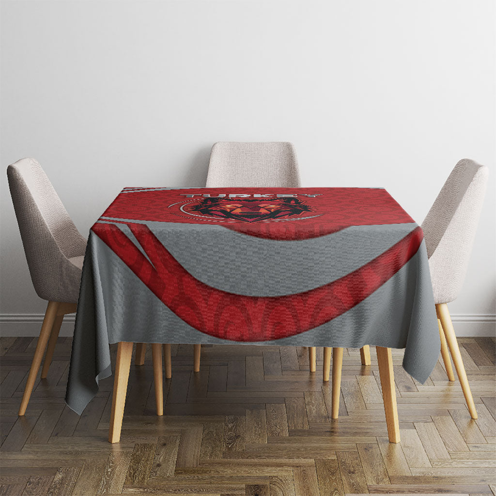 Turkey Football Tablecloth Asena Wolf Crest Unique Style