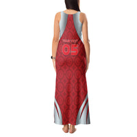 Custom Switzerland Football Tank Maxi Dress Asena Wolf Crest Unique Style