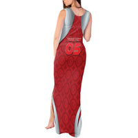 Custom Switzerland Football Tank Maxi Dress Asena Wolf Crest Unique Style