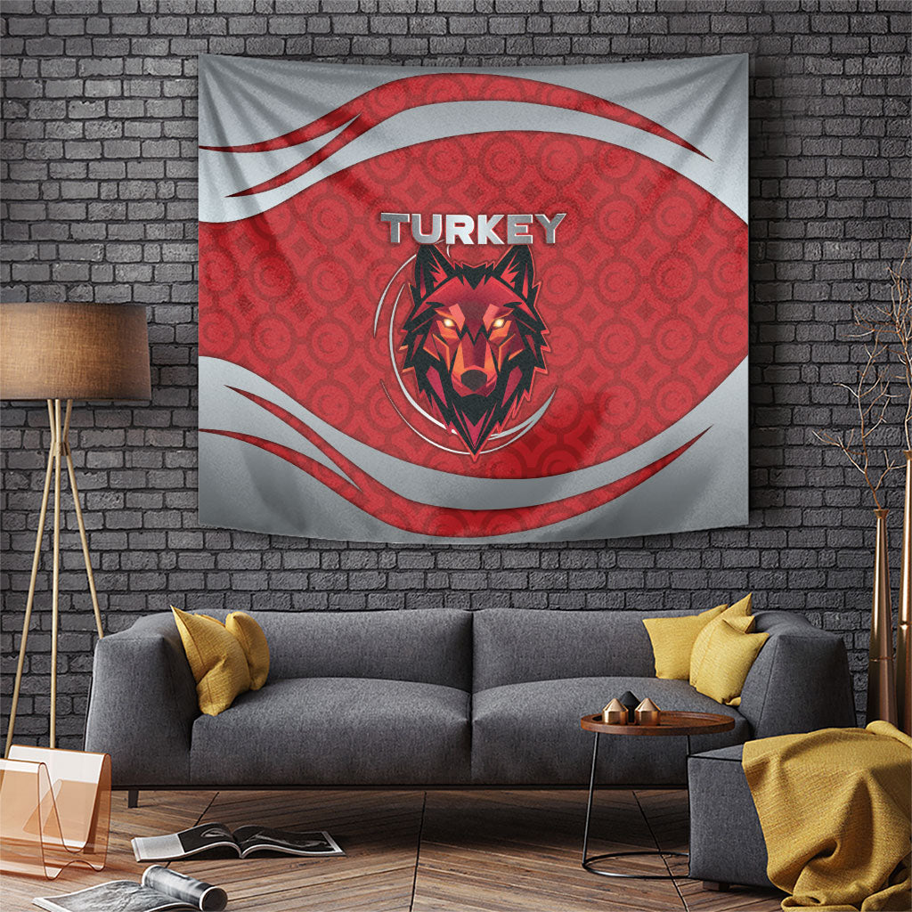 Turkey Football Tapestry Asena Wolf Crest Unique Style
