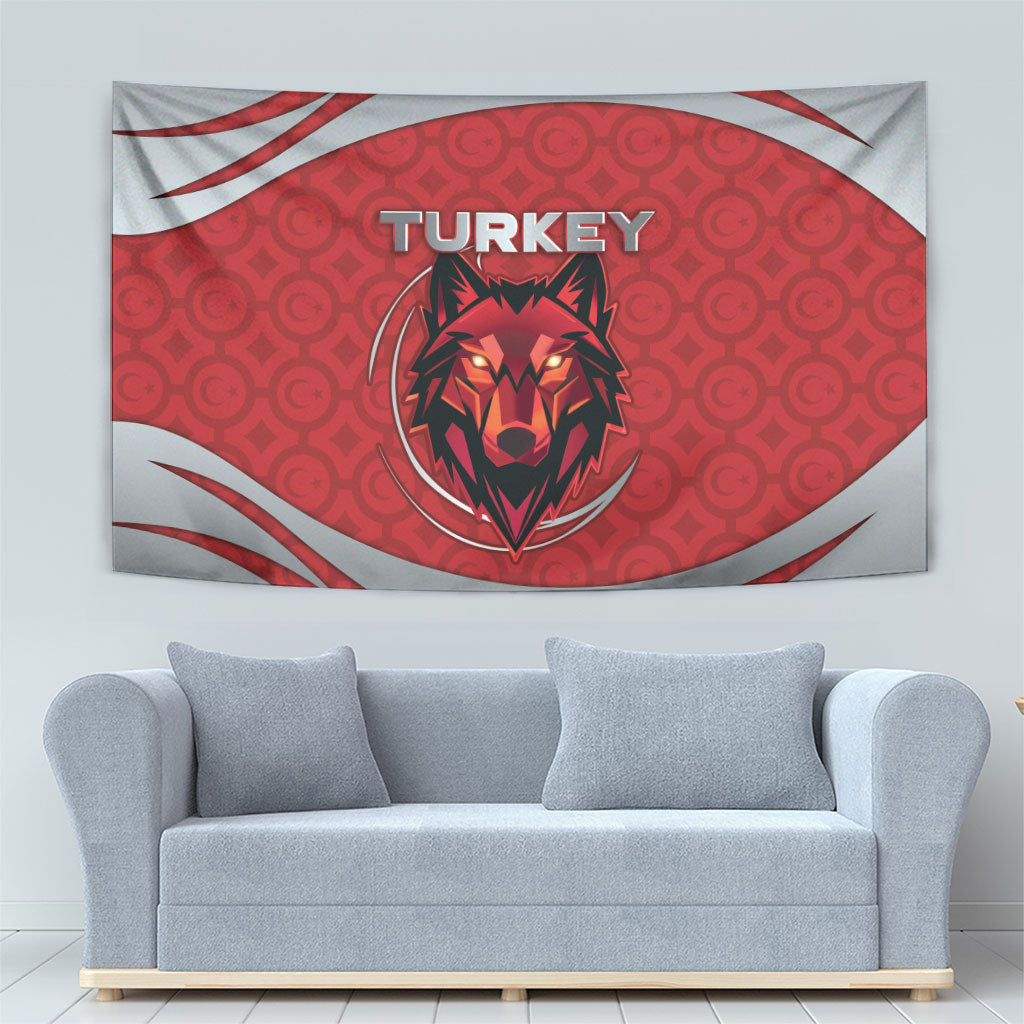 Turkey Football Tapestry Asena Wolf Crest Unique Style