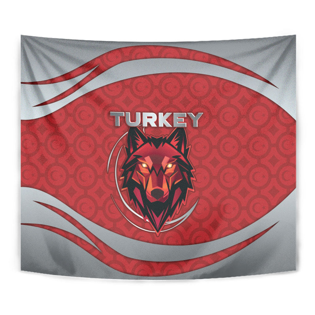 Turkey Football Tapestry Asena Wolf Crest Unique Style