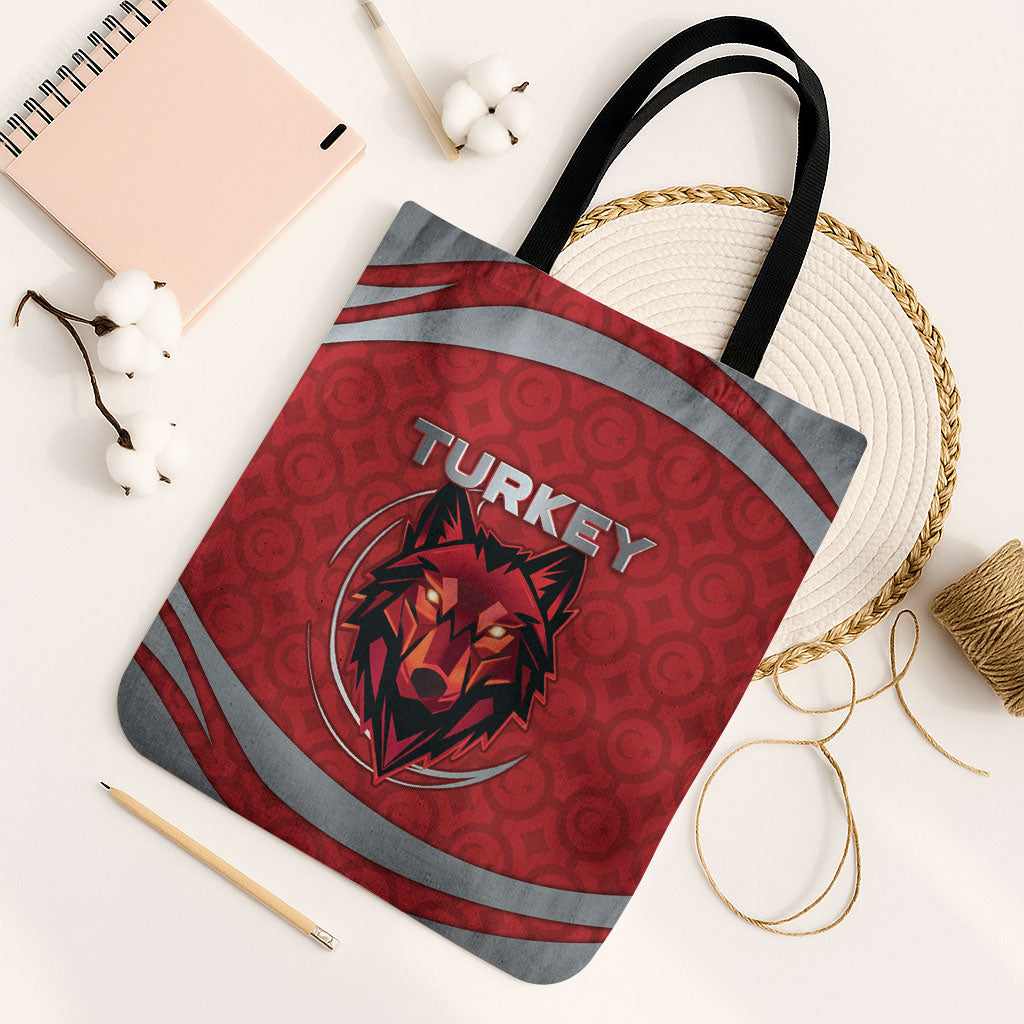 Turkey Football Tote Bag Asena Wolf Crest Unique Style