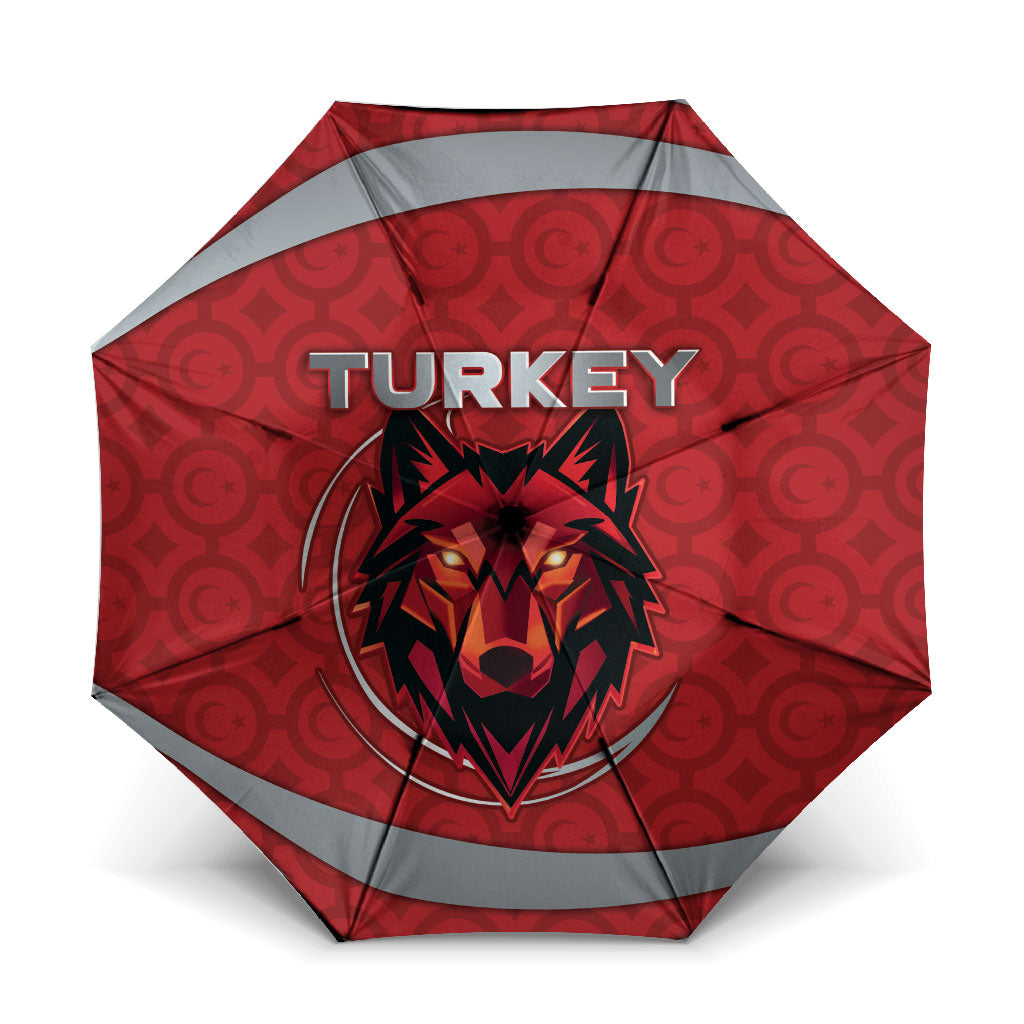 Turkey Football Umbrella Asena Wolf Crest Unique Style