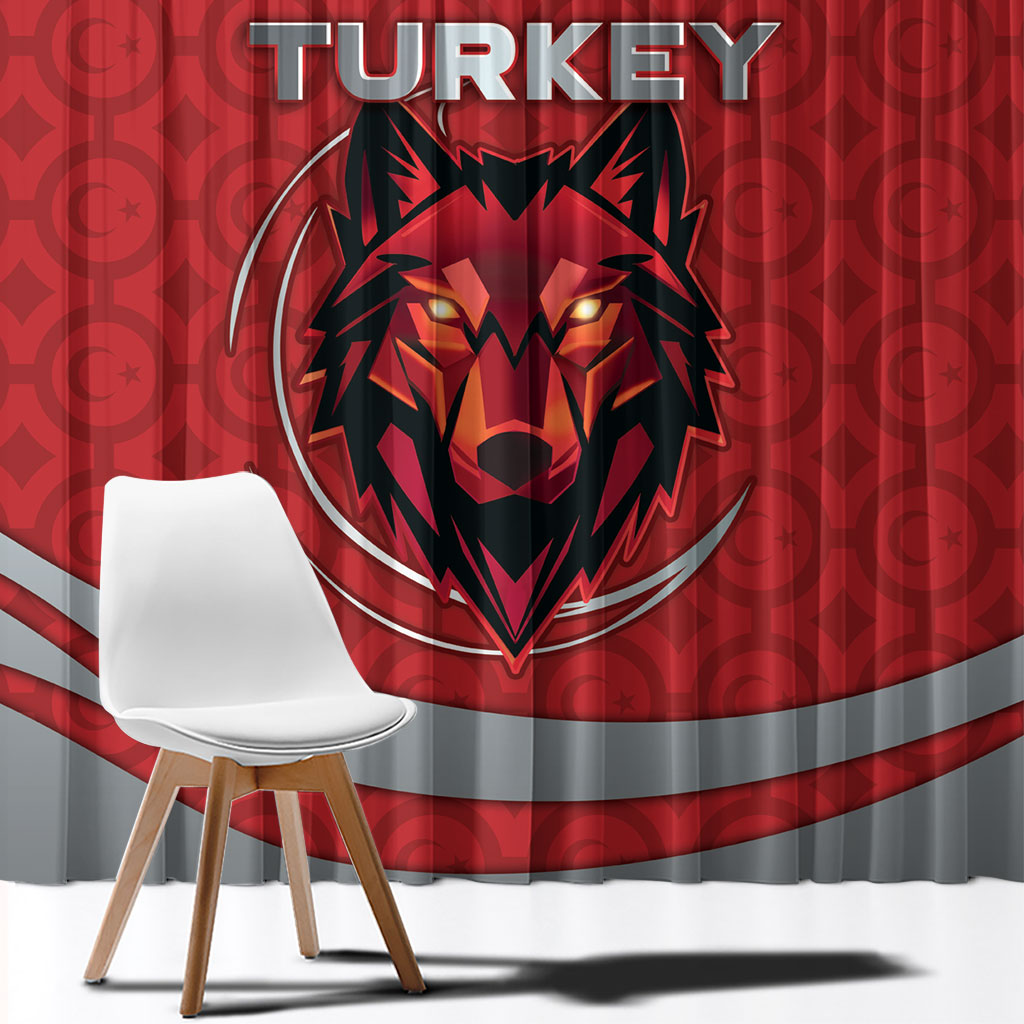 Switzerland Football Window Curtain Asena Wolf Crest Unique Style