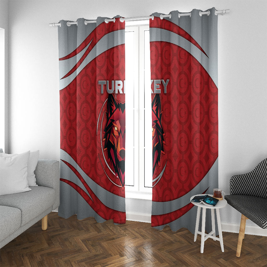 Switzerland Football Window Curtain Asena Wolf Crest Unique Style