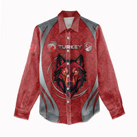 Custom Turkey Football Women Casual Shirt Asena Wolf Crest Unique Style