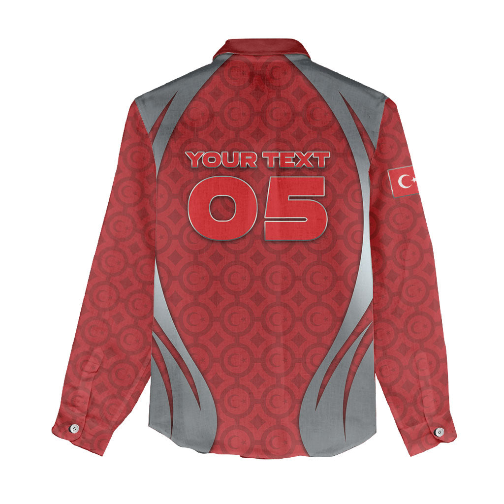 Custom Turkey Football Women Casual Shirt Asena Wolf Crest Unique Style