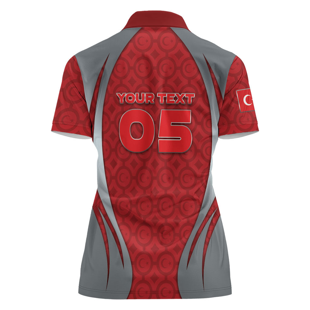 Custom Turkey Football Women Polo Shirt Asena Wolf Crest Unique Style