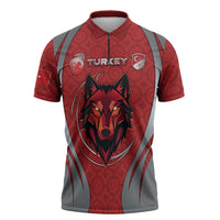 Custom Switzerland Football Zipper Polo Shirt Asena Wolf Crest Unique Style