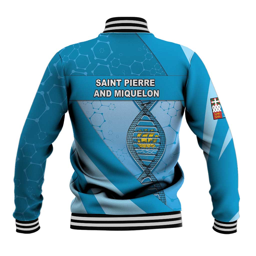 Saint Pierre And Miquelon Is In My DNA Baseball Jacket - Wonder Print Shop