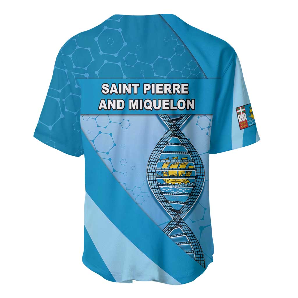 Saint Pierre And Miquelon Is In My DNA Baseball Jersey - Wonder Print Shop