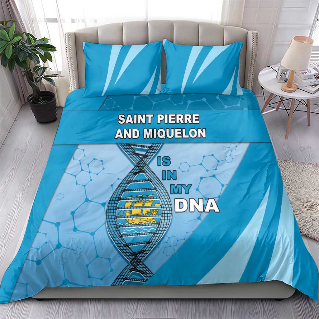 Saint Pierre And Miquelon Is In My DNA Bedding Set - Wonder Print Shop