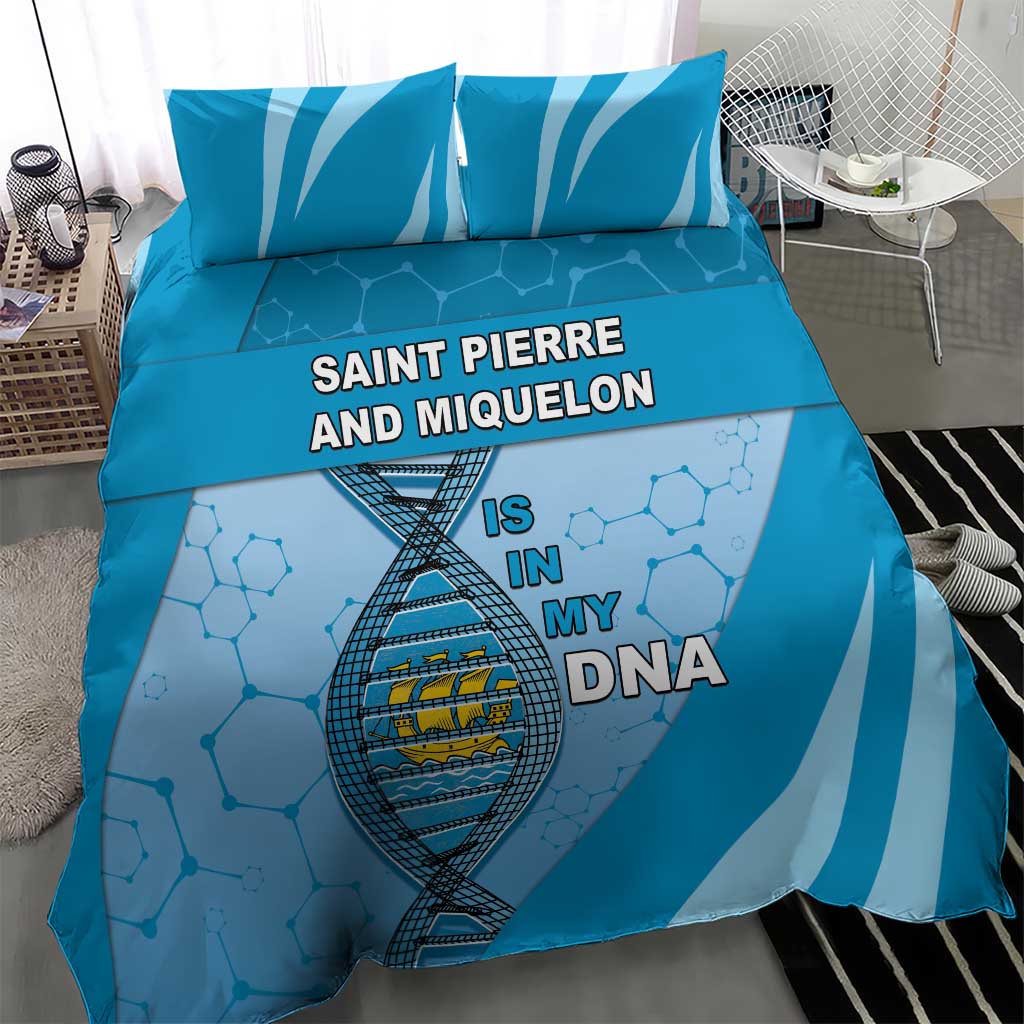 Saint Pierre And Miquelon Is In My DNA Bedding Set - Wonder Print Shop