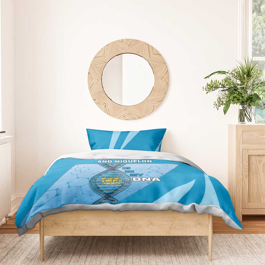 Saint Pierre And Miquelon Is In My DNA Bedding Set - Wonder Print Shop