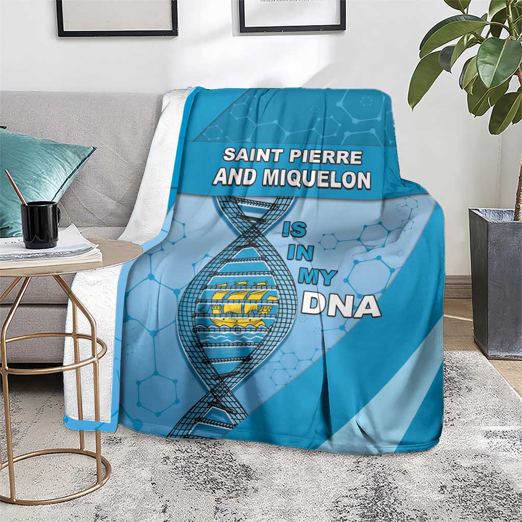 Saint Pierre And Miquelon Is In My DNA Blanket - Wonder Print Shop