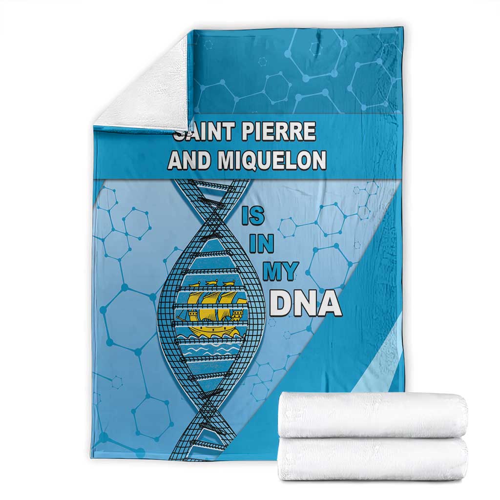 Saint Pierre And Miquelon Is In My DNA Blanket - Wonder Print Shop