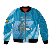 Saint Pierre And Miquelon Is In My DNA Bomber Jacket - Wonder Print Shop