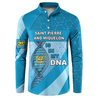 Saint Pierre And Miquelon Is In My DNA Button Sweatshirt - Wonder Print Shop