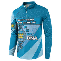 Saint Pierre And Miquelon Is In My DNA Button Sweatshirt - Wonder Print Shop