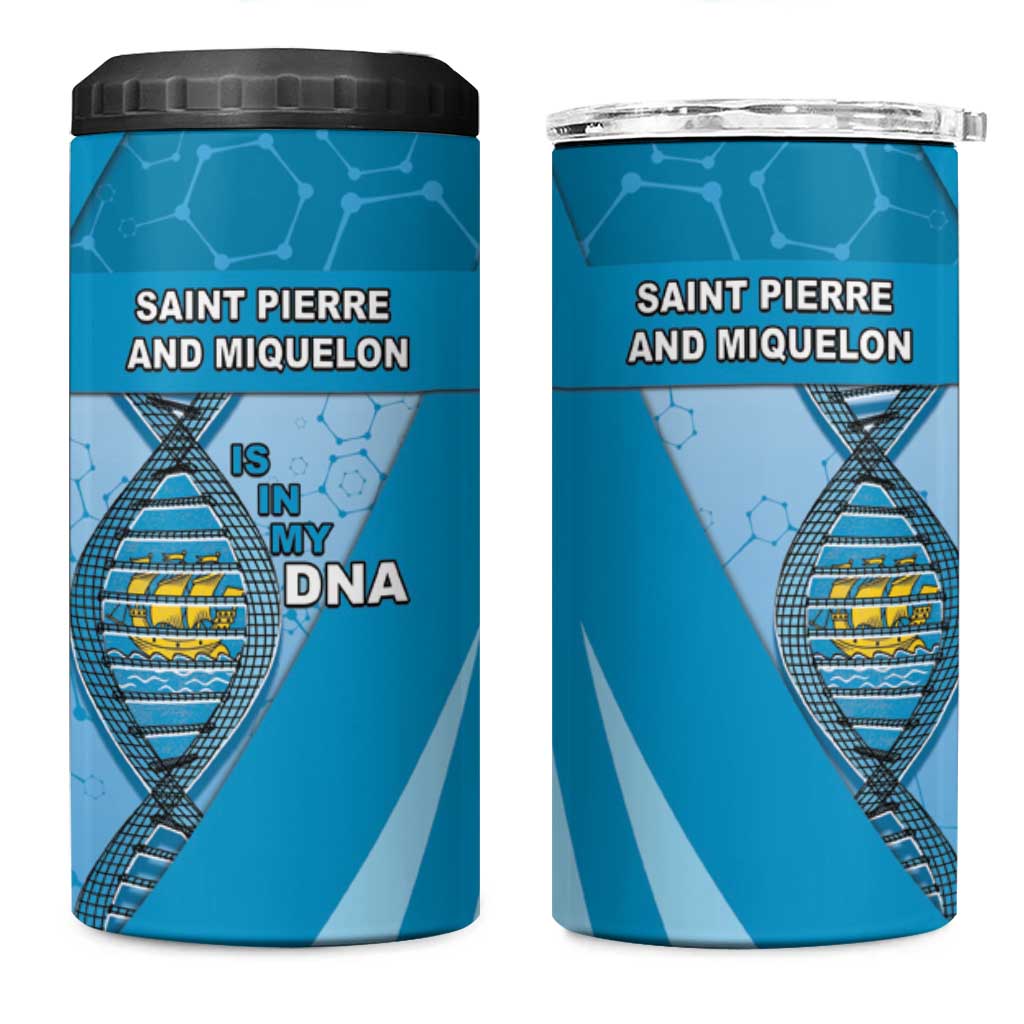 Saint Pierre And Miquelon Is In My DNA 4 in 1 Can Cooler Tumbler - Wonder Print Shop