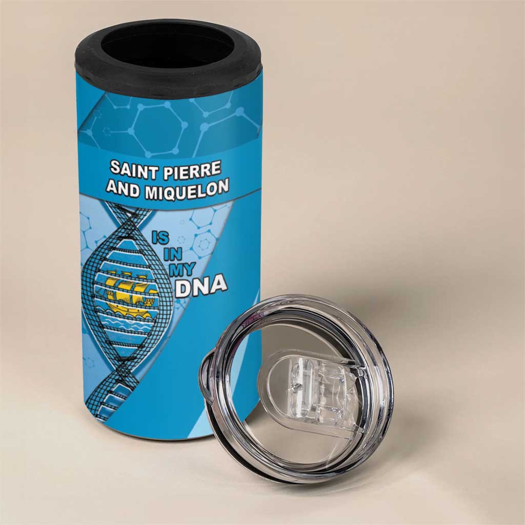 Saint Pierre And Miquelon Is In My DNA 4 in 1 Can Cooler Tumbler - Wonder Print Shop