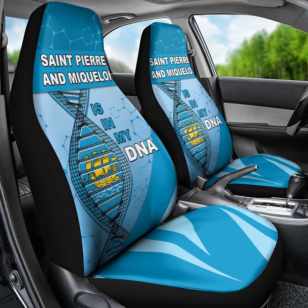 Saint Pierre And Miquelon Is In My DNA Car Seat Cover - Wonder Print Shop