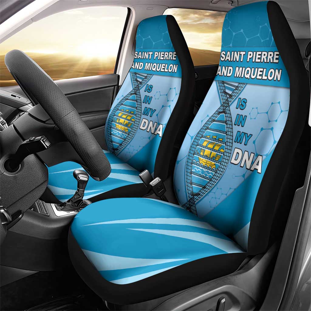 Saint Pierre And Miquelon Is In My DNA Car Seat Cover - Wonder Print Shop