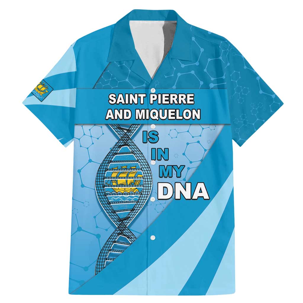 Saint Pierre And Miquelon Is In My DNA Family Matching Mermaid Dress and Hawaiian Shirt - Wonder Print Shop