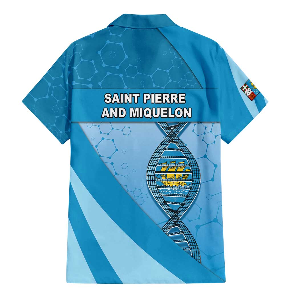 Saint Pierre And Miquelon Is In My DNA Family Matching Mermaid Dress and Hawaiian Shirt - Wonder Print Shop