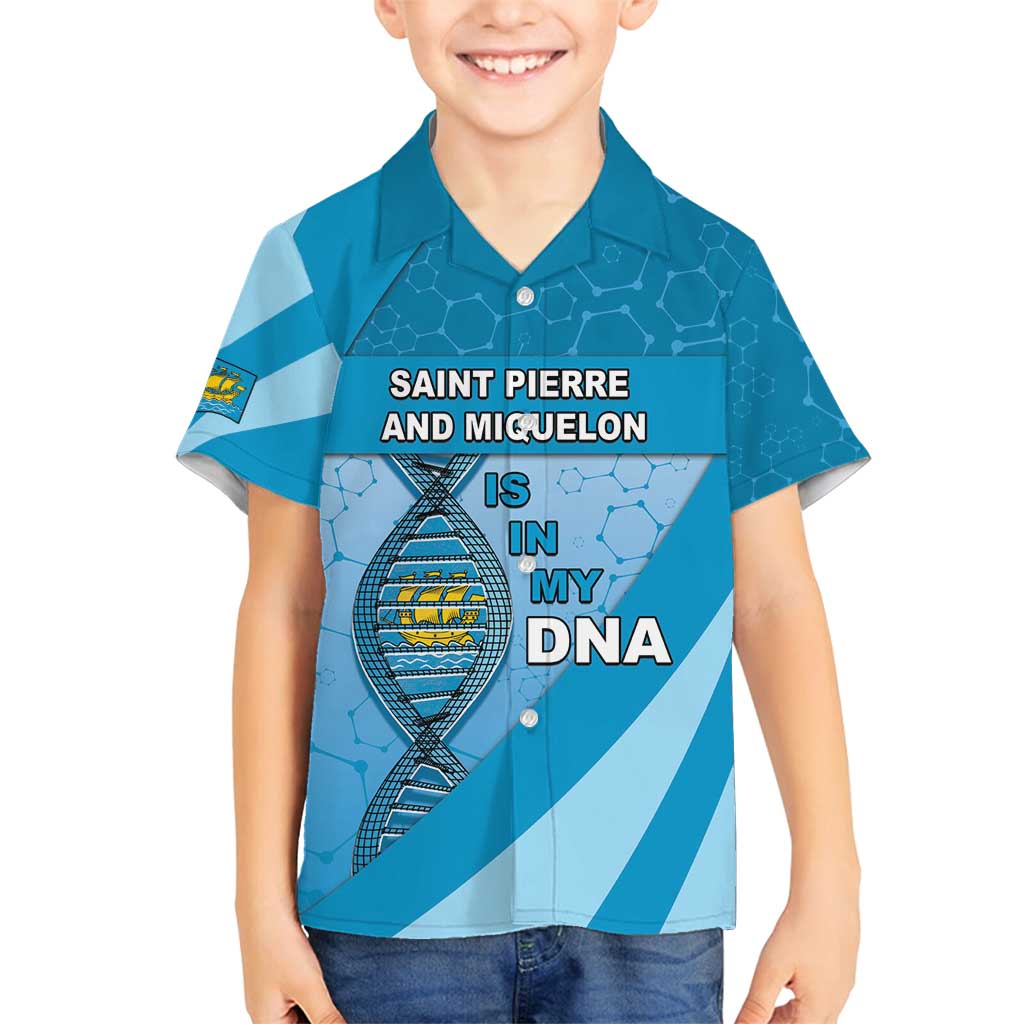 Saint Pierre And Miquelon Is In My DNA Family Matching Puletasi and Hawaiian Shirt - Wonder Print Shop