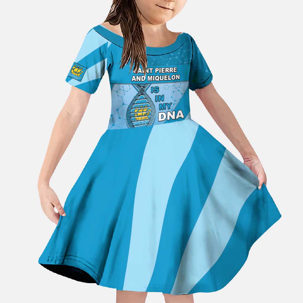 Saint Pierre And Miquelon Is In My DNA Family Matching Summer Maxi Dress and Hawaiian Shirt - Wonder Print Shop