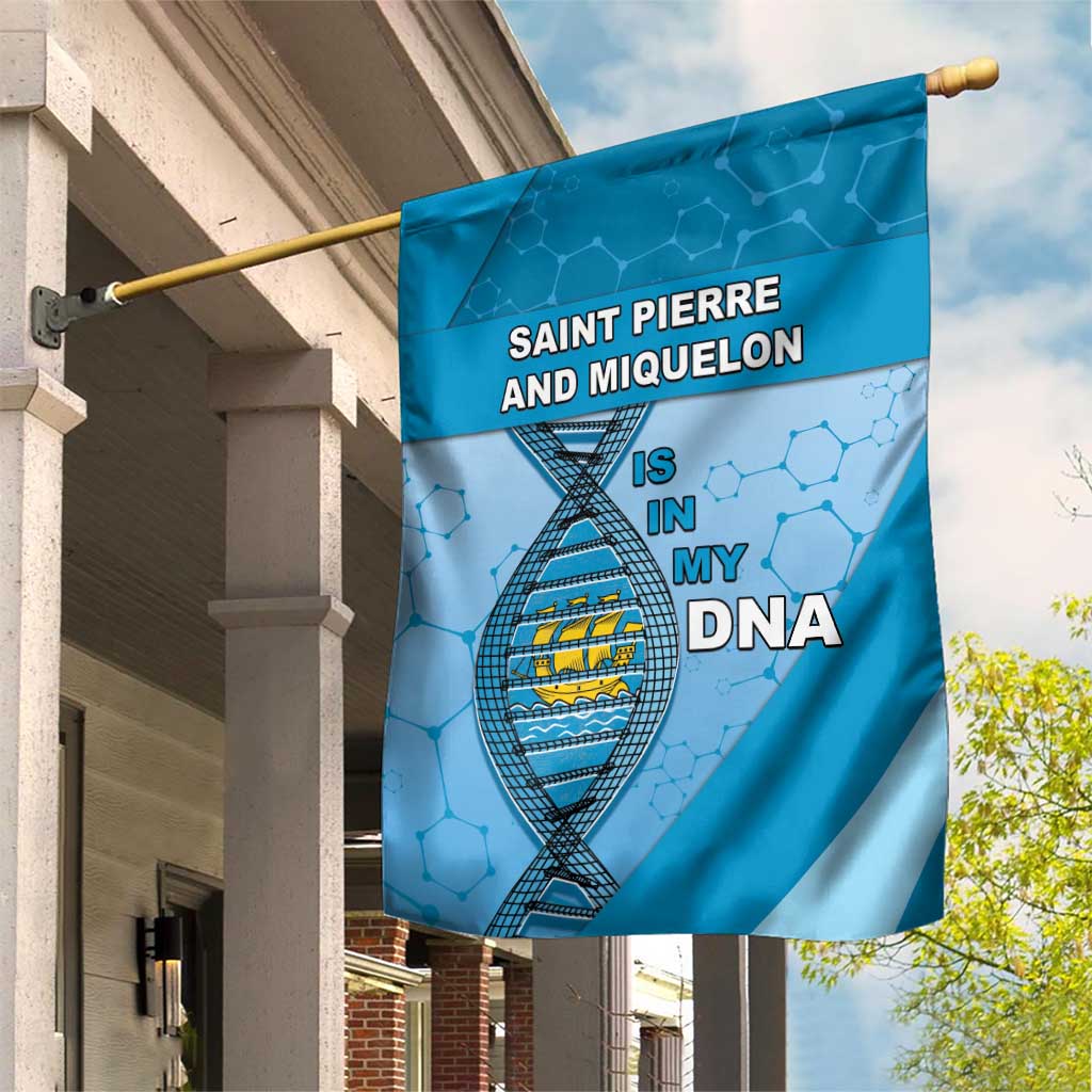 Saint Pierre And Miquelon Is In My DNA Garden Flag - Wonder Print Shop