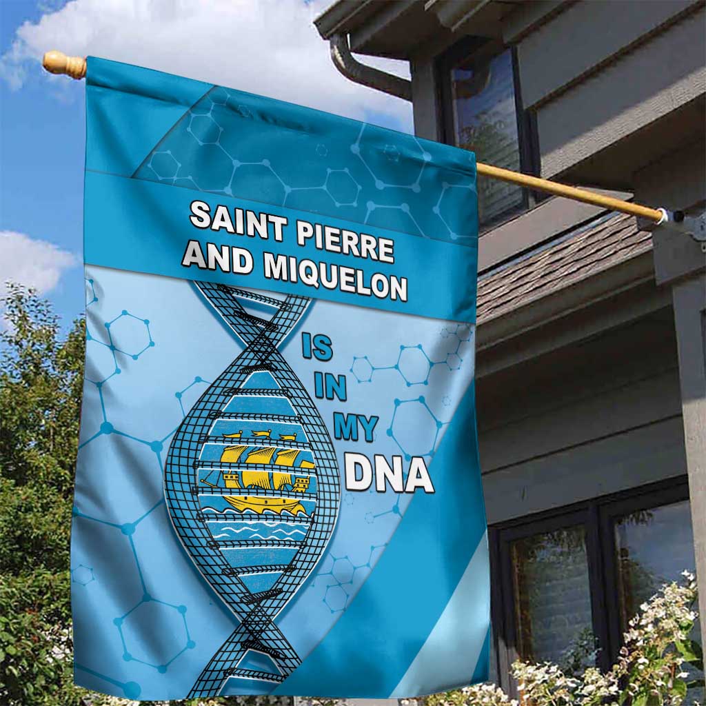 Saint Pierre And Miquelon Is In My DNA Garden Flag - Wonder Print Shop