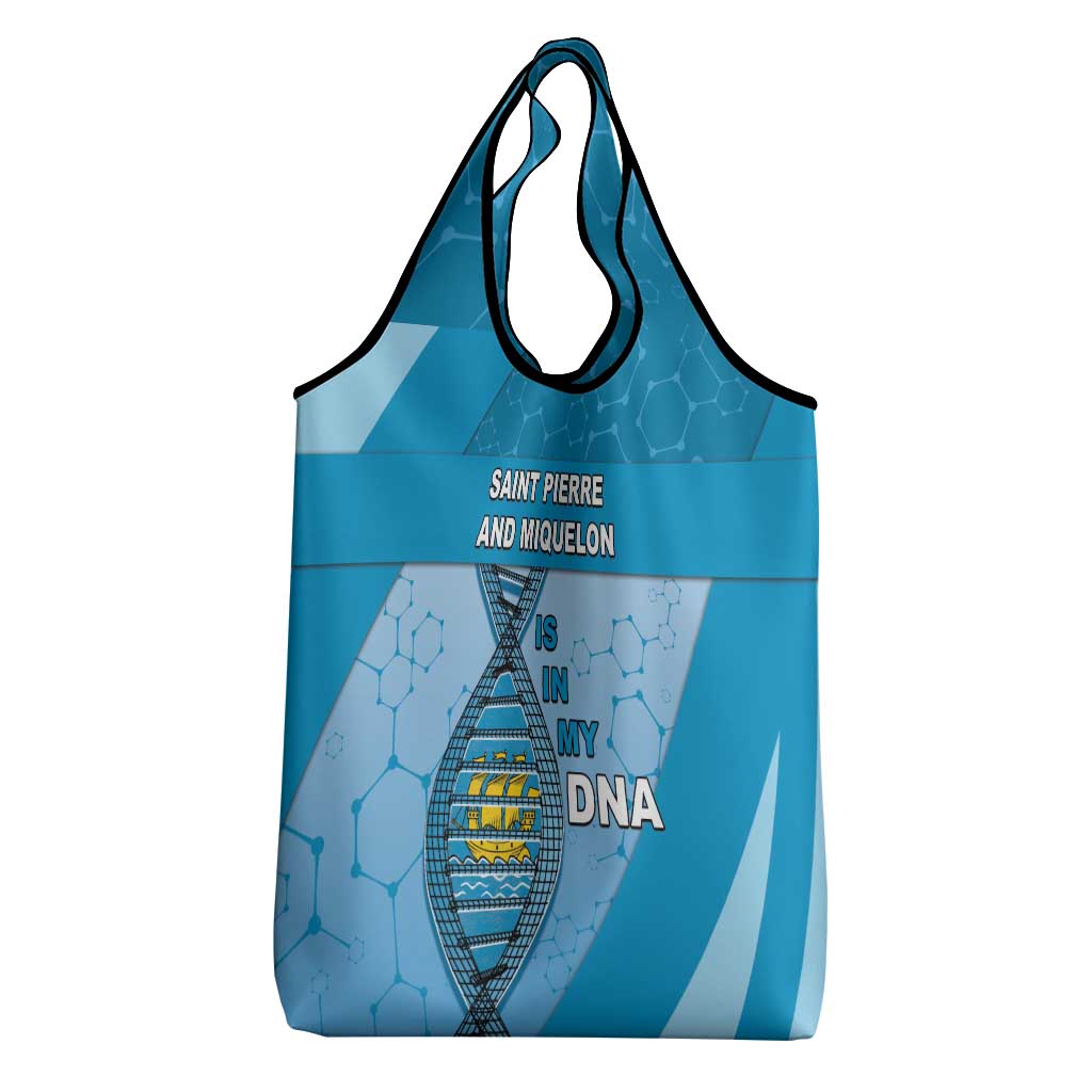 Saint Pierre And Miquelon Is In My DNA Grocery Bag - Wonder Print Shop