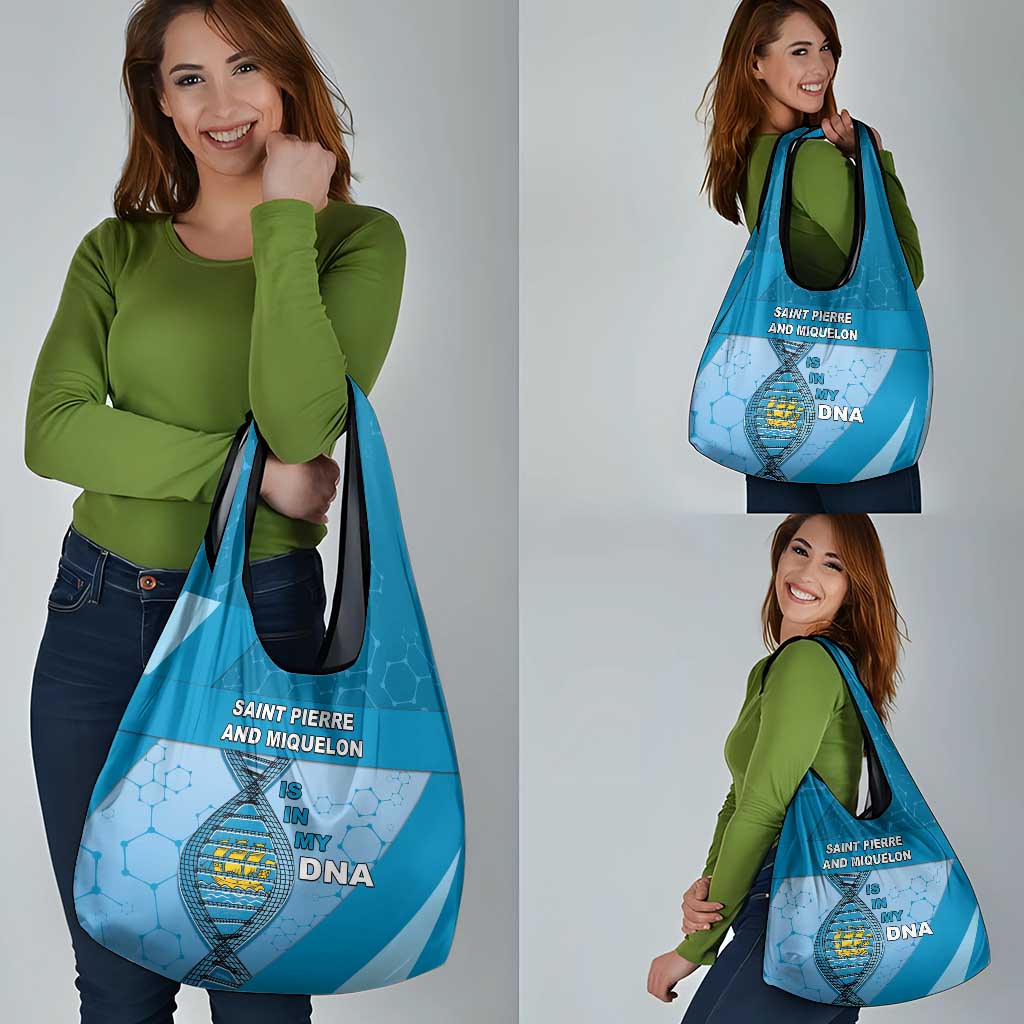 Saint Pierre And Miquelon Is In My DNA Grocery Bag - Wonder Print Shop