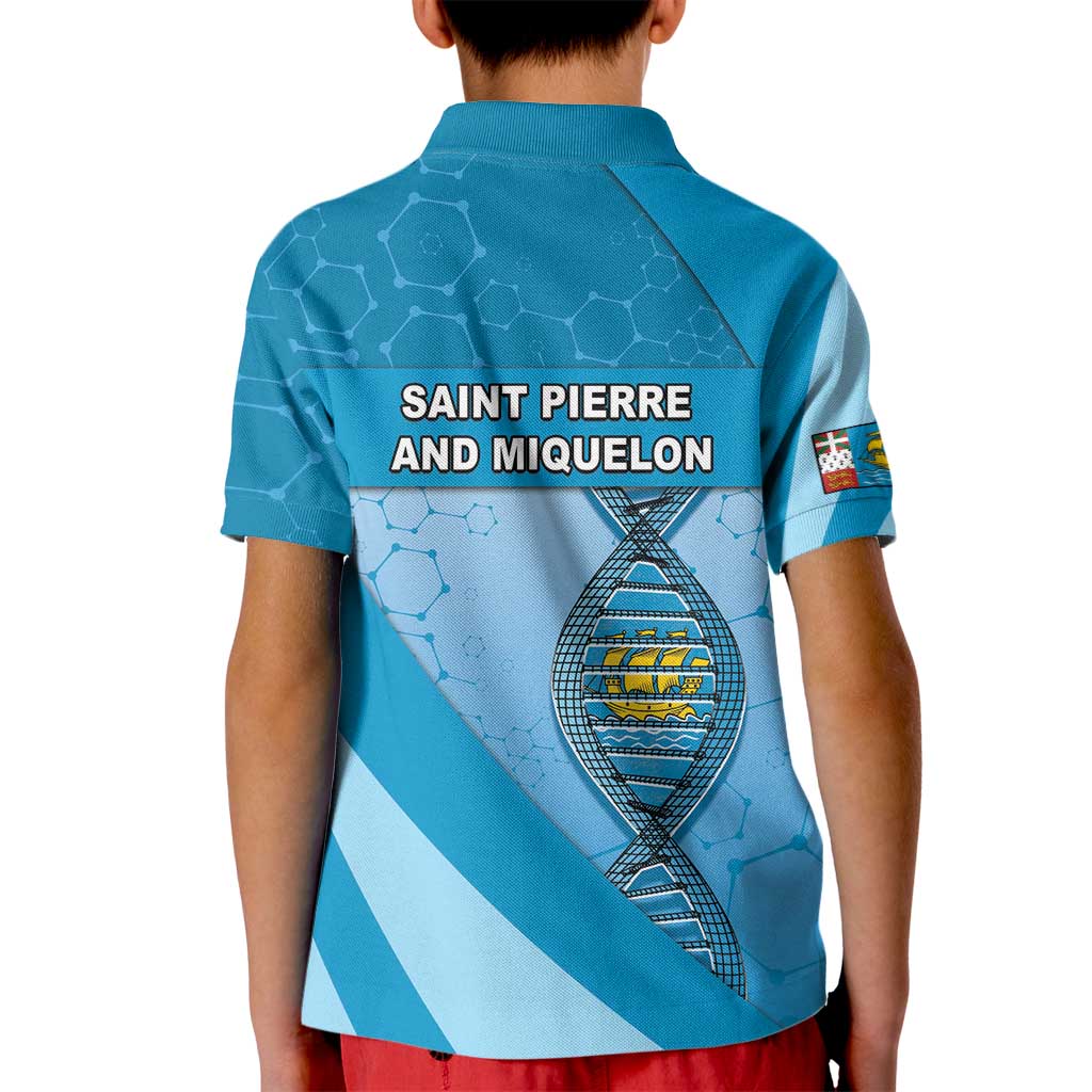 Saint Pierre And Miquelon Is In My DNA Kid Polo Shirt - Wonder Print Shop