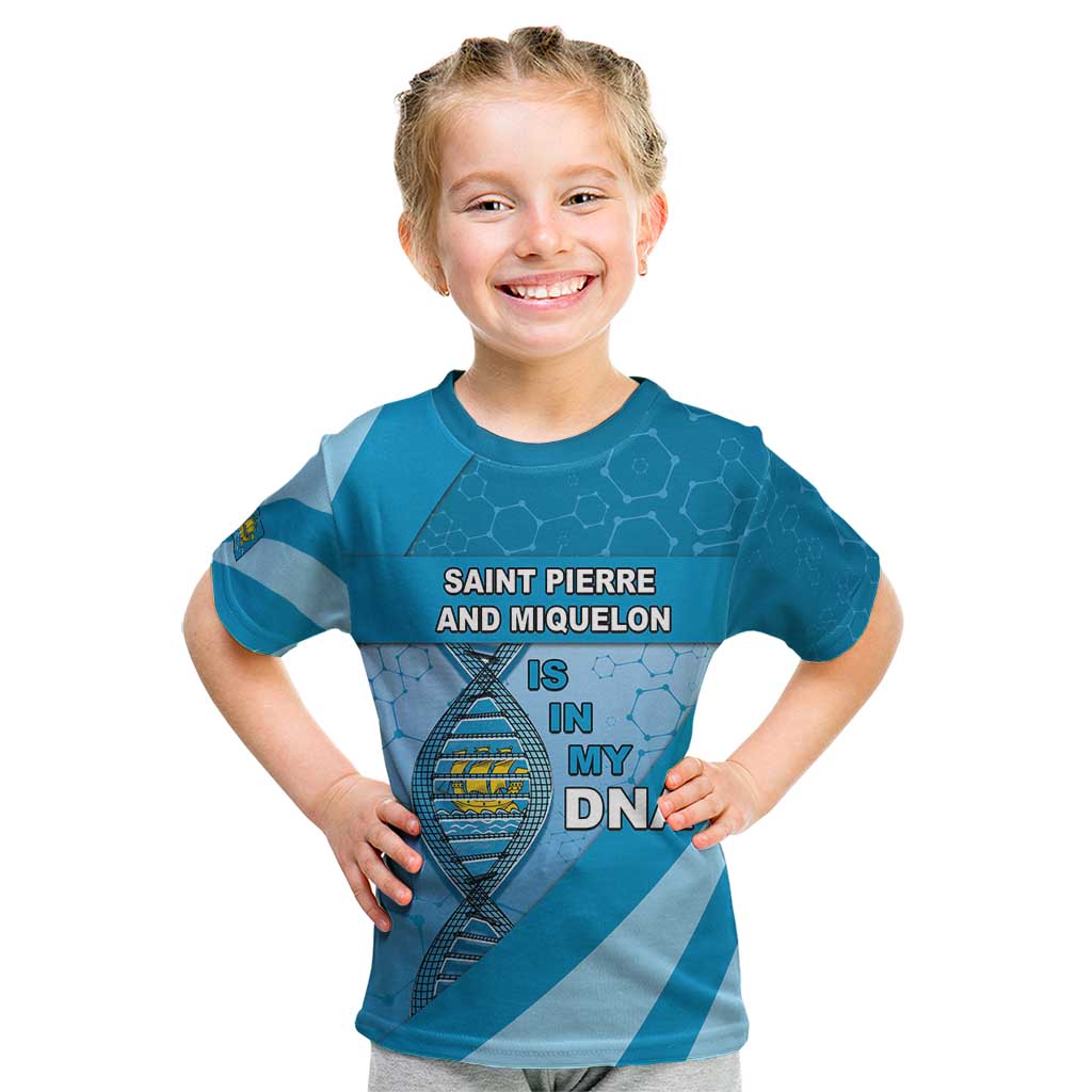 Saint Pierre And Miquelon Is In My DNA Kid T Shirt - Wonder Print Shop