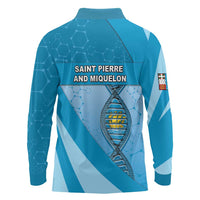 Saint Pierre And Miquelon Is In My DNA Long Sleeve Polo Shirt - Wonder Print Shop