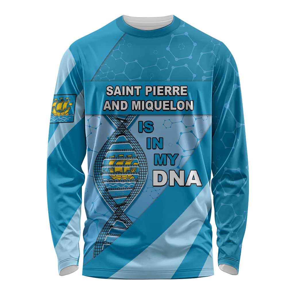 Saint Pierre And Miquelon Is In My DNA Long Sleeve Shirt - Wonder Print Shop