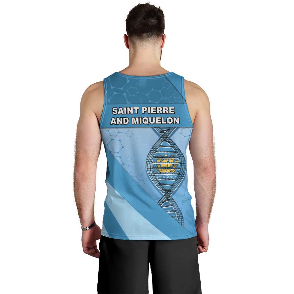 Saint Pierre And Miquelon Is In My DNA Men Tank Top - Wonder Print Shop