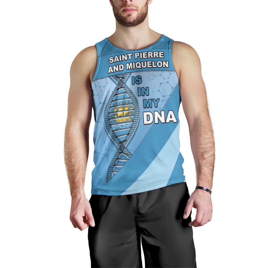 Saint Pierre And Miquelon Is In My DNA Men Tank Top - Wonder Print Shop