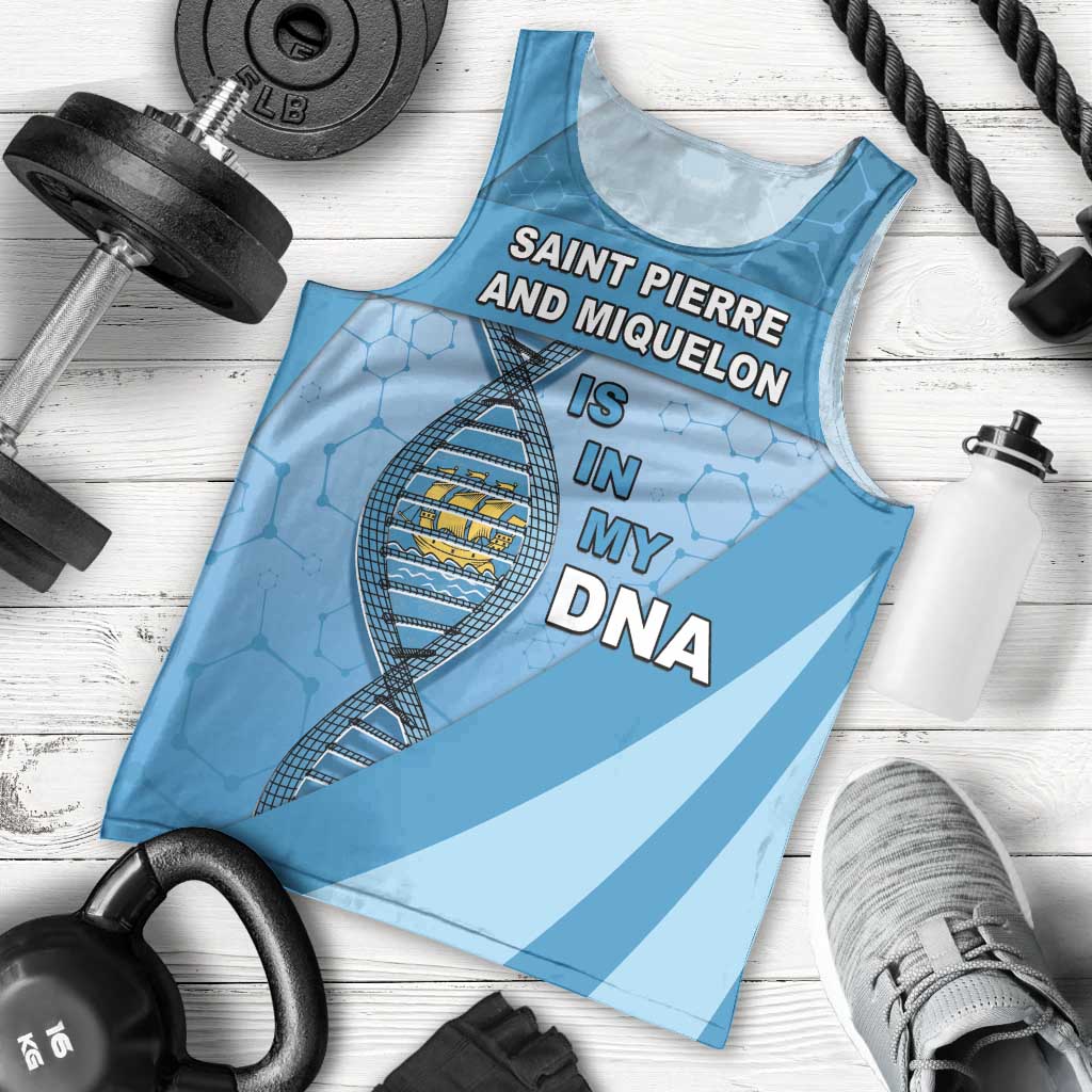 Saint Pierre And Miquelon Is In My DNA Men Tank Top - Wonder Print Shop