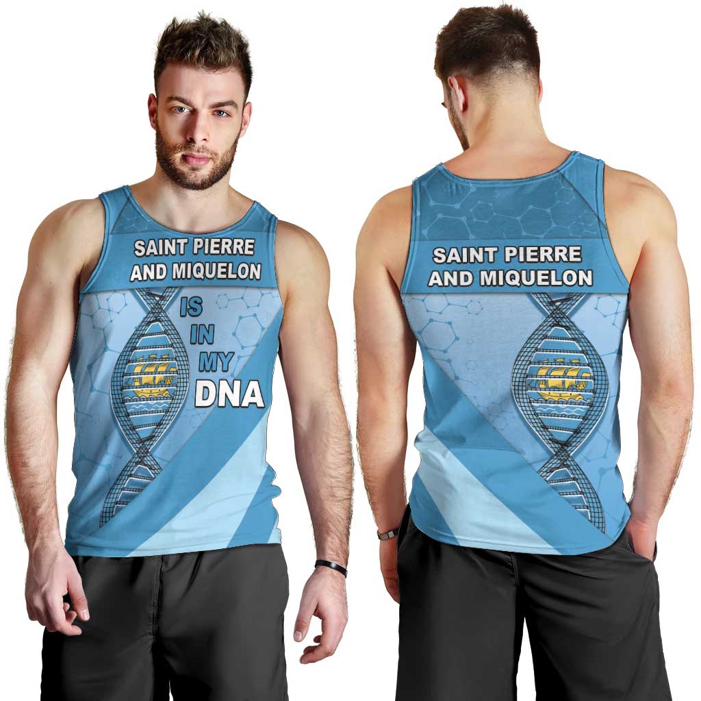 Saint Pierre And Miquelon Is In My DNA Men Tank Top - Wonder Print Shop