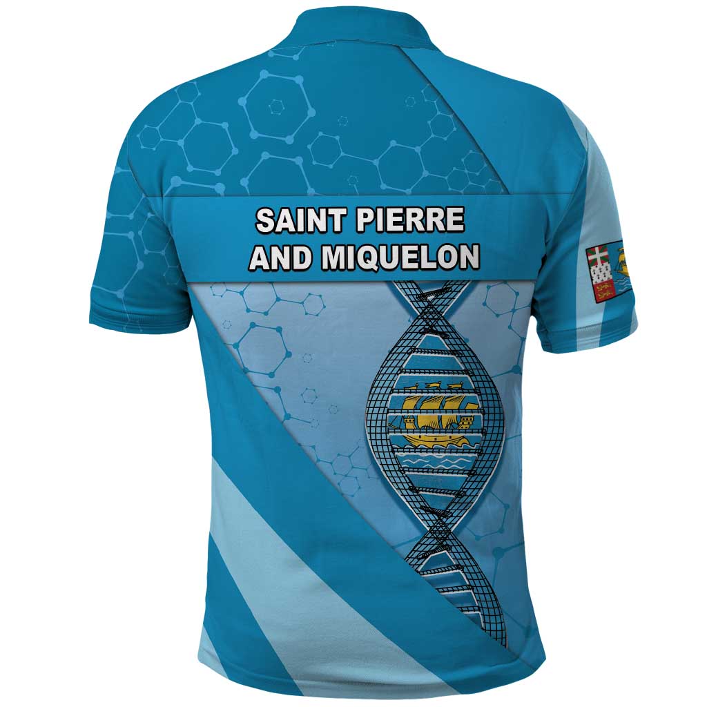 Saint Pierre And Miquelon Is In My DNA Polo Shirt - Wonder Print Shop